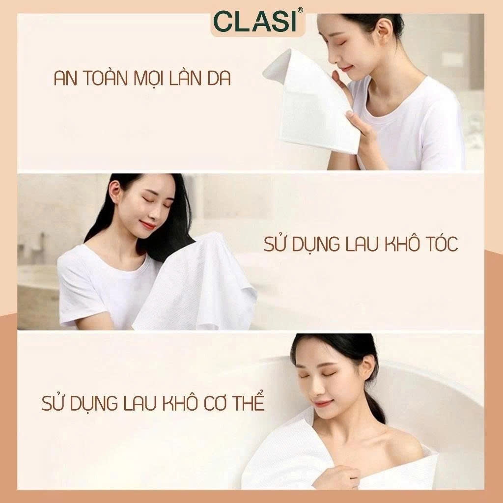 Khăn Tắm Cotton CLASI Cao Cấp Dùng Trong Gia Đình Du Lịch Mềm Mại Thấm Hút Tốt Phù Hợp Mọi Loại Da (70cmx140cm)