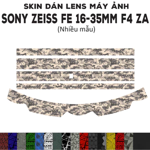 Skin dán Lens Sony Zeiss FE 16-35mm F4 ZA (Nhiều mẫu) | Decal Film 3M dán bảo vệ ống kính máy ảnh 16-35 mm