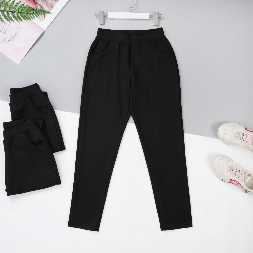 Quần Legging Nữ Trung Tuổi OHANLY – Quần Nữ Umi Hàn Form Suông Co Giãn Mặc Đi Chơi Đi Làm