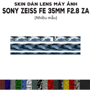 Skin dán Lens Sony Zeiss FE 35mm F2.8 ZA (Nhiều mẫu) | Decal Film 3M dán bảo vệ ống kính máy ảnh 35 mm