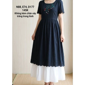 Đầm đen babydoll 2hand Nhật