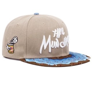 Mũ Snapback The Munchies thêu họa tiết bánh Donut, Mũ hiphop phong cách đường phố cá tính cho nam nữ