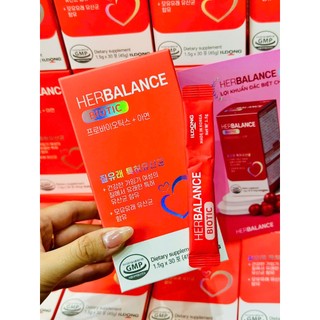 Sắt Sinh Học Cho Bà Bầu HerBalance Iron (Hộp 20 Gói) Bổ Sung Sắt Lipofer, Vitamin C & Acid Folic