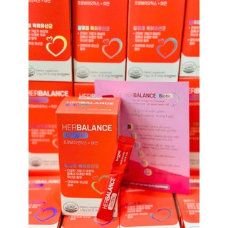 Sắt Sinh Học Cho Bà Bầu HerBalance Iron (Hộp 20 Gói) Bổ Sung Sắt Lipofer, Vitamin C & Acid Folic