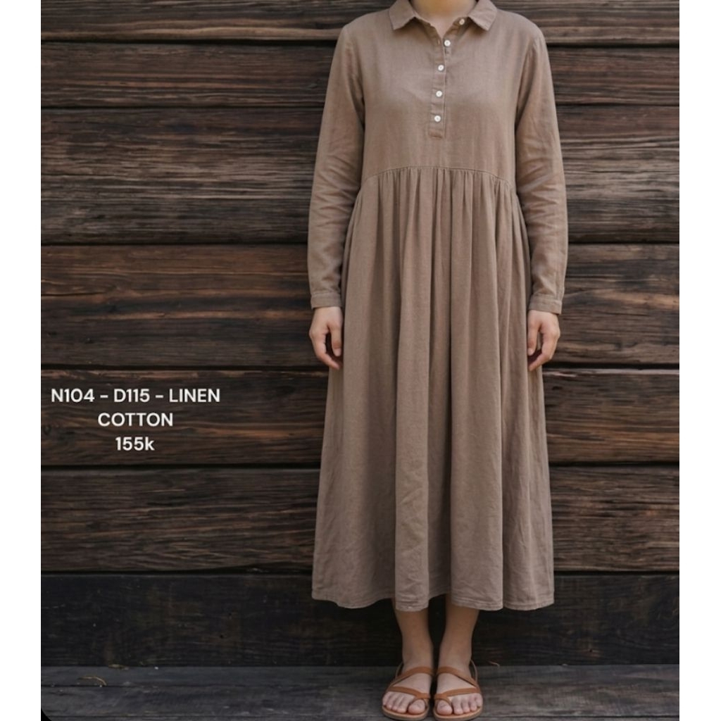 ĐẦM LINEN BABY DOLL | 2HAND NHẬT