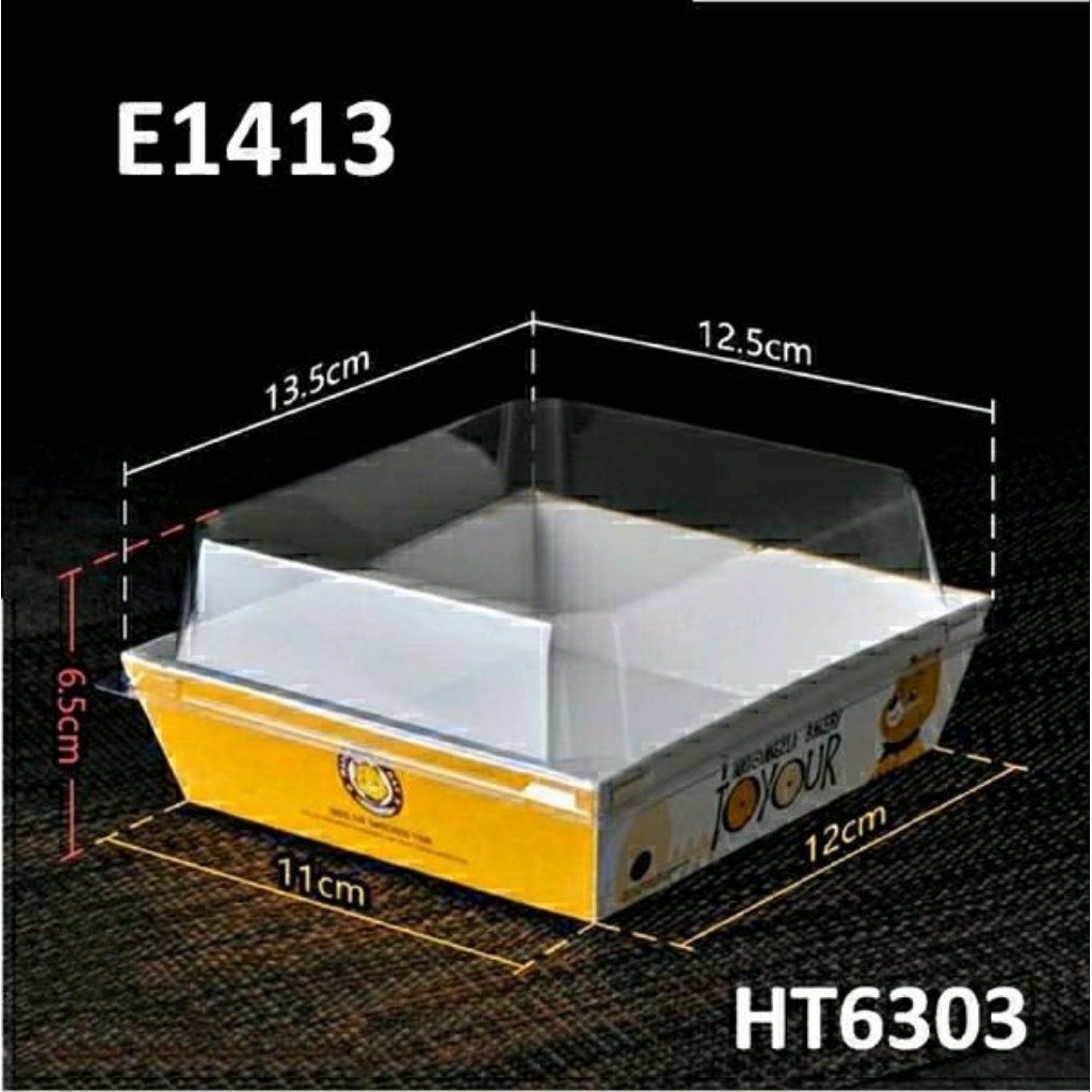50 Hộp Giấy Đựng Bông Lan Trứng Muối, Sandwich, Bánh Ngọt Hoặc Đồ Ăn [E1413-E1985]]