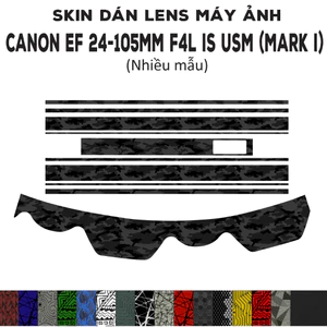 Skin dán Lens Canon EF 24-105mm F4L IS USM (Mark I) (Nhiều mẫu) | Decal Film 3M dán bảo vệ ống kính máy ảnh 24-105 mm