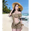 Set Bikini 2 Món Áo Croptop Buộc Dây Và Quần Bí Nhiều Màu Thun Co Giãn Năng Động Mùa Hè Bunny In House B01 BIKINI
