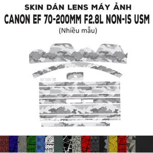 Skin dán Lens Canon EF 70-200mm F2.8L Non-IS USM (Nhiều mẫu) | Decal Film 3M dán bảo vệ ống kính máy ảnh 70-200 mm