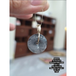 Mặt dây chuyền ngọc phỉ thuý tuyp A giao kèm kiểm định hòan hảo gắn móc hoặc xâu dây free