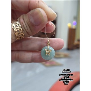 Mặt dây chuyền ngọc phỉ thuý tuyp A giao kèm kiểm định hòan hảo gắn móc hoặc xâu dây free