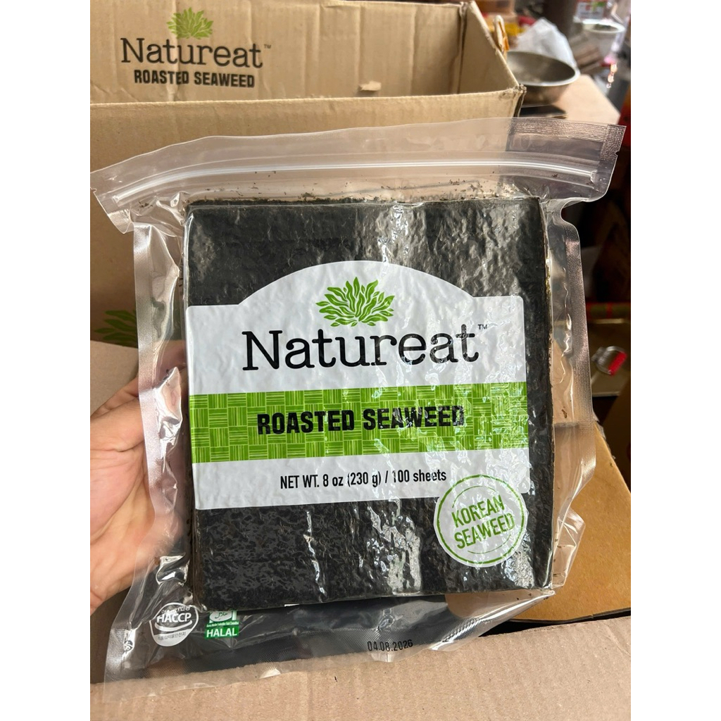 Rong Biển Cuộn Cơm 100 Lá Nhập Khẩu Chính Ngạch Hàn Quốc CJ Natureat