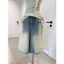 Quần Jeans ngố bạc màu rách gấu, quần bò lửng cạp cao 570 TCHOOSE