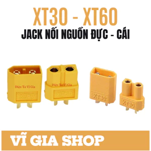 Jack Cắm XT60 XT30 Cao Cấp Giắc Kết Nối Pin - Mạ Vàng Cho Xe RC Máy Bay - Vĩ Gia Shop