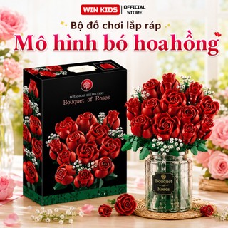 Đồ chơi mô hình lắp ráp Bó hoa hồng - Thiết Kế Chi Tiết Dễ Lắp Ráp Chất Lượng Cao