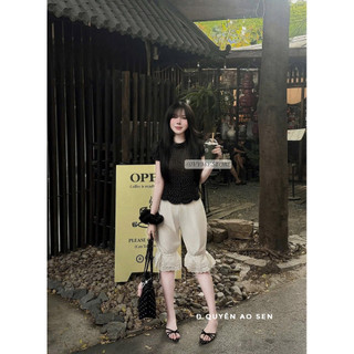 SET ÁO CHẤM BI MIX QUẦN LỬNG BÈO HOT HIT