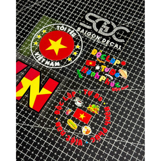 |1 Cái| Tổng Hợp Sticker DTF Việt Nam - Tôi Yêu Việt Nam/Độc Lập - Tự Do - Hạnh Phúc/I <3 Việt Nam