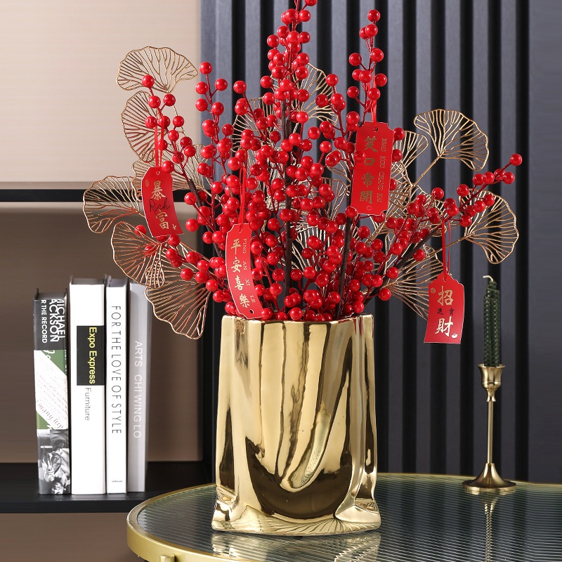 Bộ tượng các mẫu sứ mạ Vàng trang trí nhà cửa