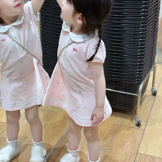 Váy cổ búp bê công chúa cho bé gái