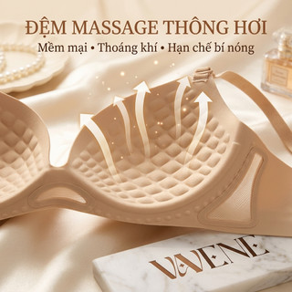 [TĂNG SIZE] Áo Lót Đệm MASSAGE AL207 Su Đúc Mềm, Không Lộ Viền Thoáng Khí Đệm Siêu Mỏng, Chống Xệ - Vanvene