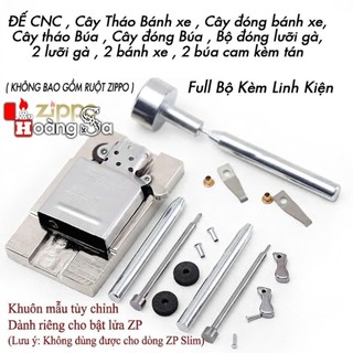 Full bộ dụng cụ sửa chữa, thay linh kiện ruột Zippo