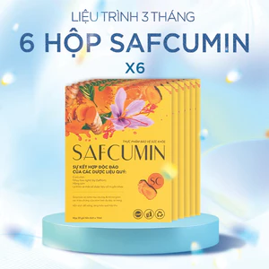 Combo 6 Hộp Nghệ Nano Curcumin Safcumin - bảo vệ dạ dày, tá tràng, giảm đau bụng, ợ hơi, ợ chua
