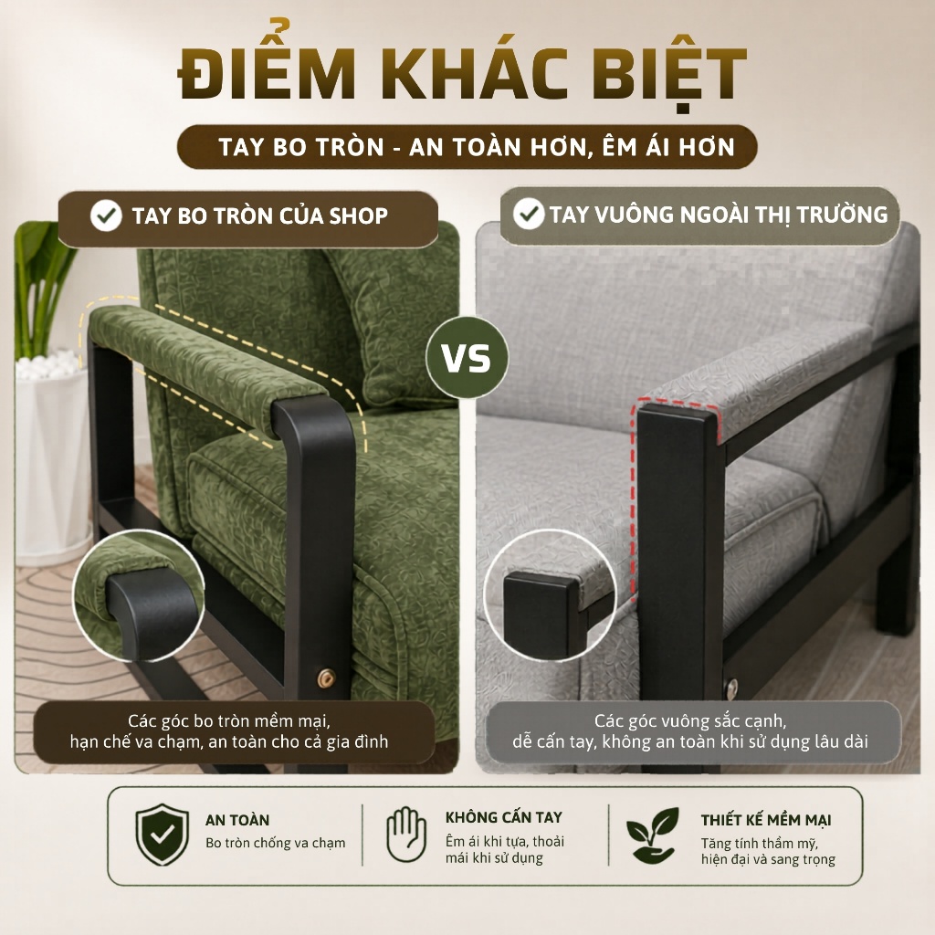 Ghế Sofa Giường Gấp Gọn, Sofa Bed Đa Năng Khung Sắt Chịu Lực, Nệm Êm, Tiết Kiệm Diện Tích