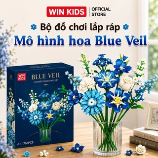 Đồ chơi mô hình lắp ráp bó hoa Blue Veil - Thiết kế chi tiết dễ lắp ráp - Mô hình trưng bày cao cấp