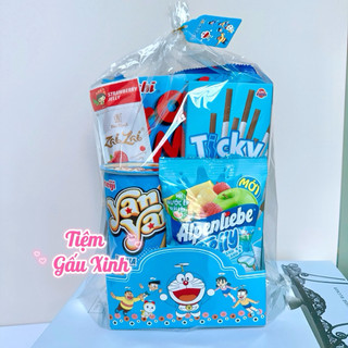 Combo 50 Túi Đựng Set Bánh Kẹo Hoạt Hình Cho Bé – Túi Quà Sinh Nhật, Trung Thu, Thiếu Nhi, Tổng Kết Siêu Dễ Thương