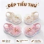 Dép sandal quai hậu đính thỏ nơ voan cho bé gái từ 1-4 tuổi ShinHome