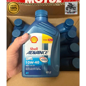 Shell Advance AX7 10W40 0.8L cam kết 100% chính hãng