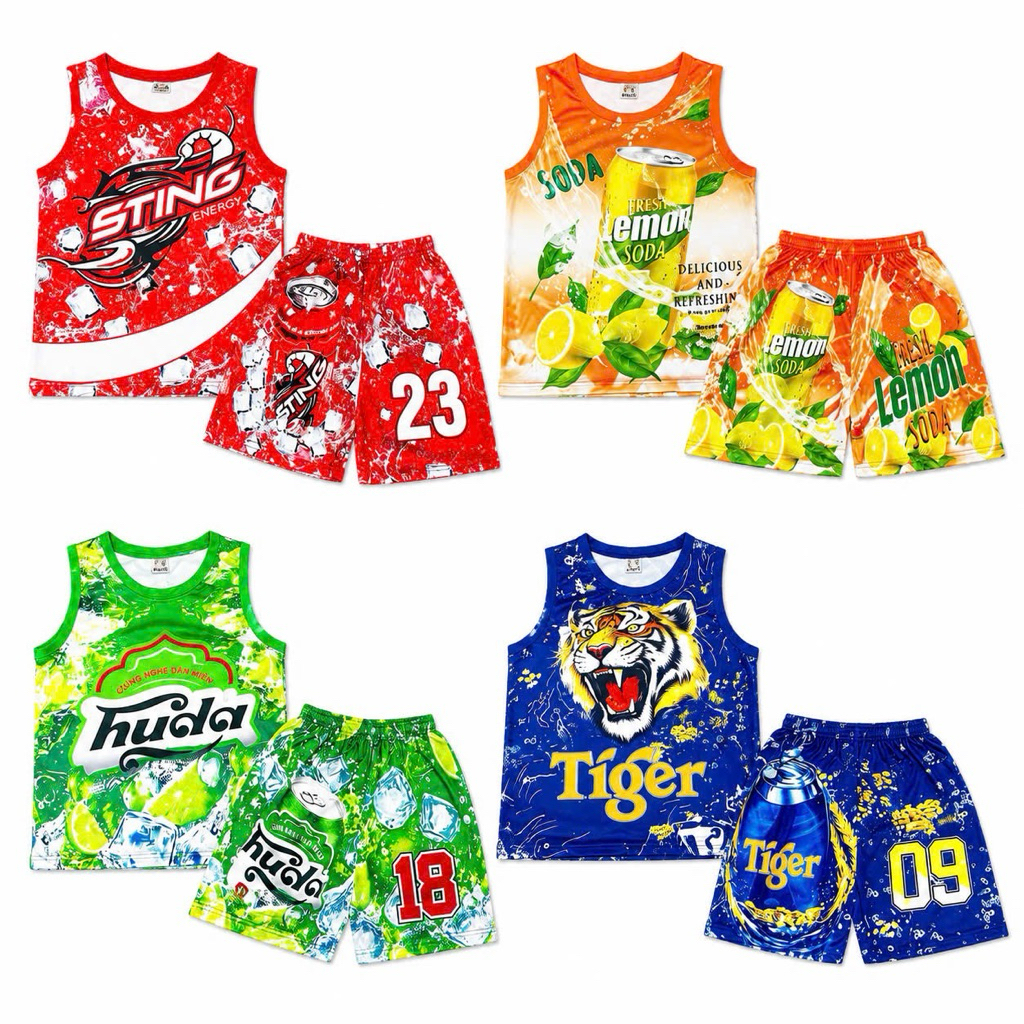 Combo 2 Bộ cotton lạnh hình bia 8-24kg ( mẫu ngẫu nhiên )