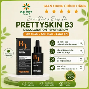 Tinh chất PrettySkin B3 Discoloration Repair Serum giúp trắng da mờ nám đều màu da