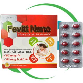 (4M) Fevitt Nano Chữ Đen 100 Viên - Rostex - Vinaphar - Vitamin Phục Hồi - Vitamin Phục Hồi