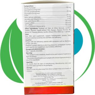 (4M) Fevitt Nano Chữ Đen 100 Viên - Rostex - Vinaphar - Vitamin Phục Hồi - Vitamin Phục Hồi
