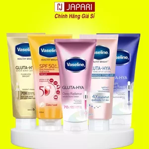 Sữa dưỡng thể Vaseline Trắng Da 4X, Dưỡng Ẩm 10x Chống Nắng - Serum Vasaline Dưỡng Thể Body Toàn Thân Gluta Hya JAPARI