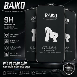 COMBO Kính Cường Lực iphone BAIKO NANO siêu cứng full màn 6/7/8plus.../11/12/13/14/15/16/17/promax