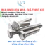 Bulong Lục Giác Ngoài Inox 304 M10 (Dài 20mm - 200mm) - Bu Lông Thép Không Gỉ Chuân DIN 933