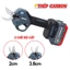 Kéo Cắt Cành Pin BOSSUN M21B-CP0230M 21V Cao Cấp, Motor Không Chổi Than, Cắt Khỏe 30mm, Lưỡi SK5, Có Màn LED