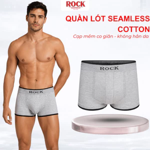 Quần Lót Nam Boxer Seamless ROCK QA516 Cotton Không Đường May Cao Cấp, Boxer Thấm Hút Mồ Hôi, Thoáng Mát Ngày Hè