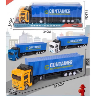 Xe Container Mô Hình Kích Thước 34cm x 11.5cm x 9cm Cho Trẻ Em