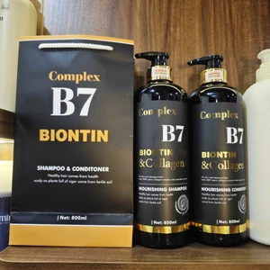 Cặp Dầu Gội Xả Biotin Collagen B7 Complex 800ml Chính Hãng Giúp Phục Hồi Tóc, Ngăn Rụng Tóc