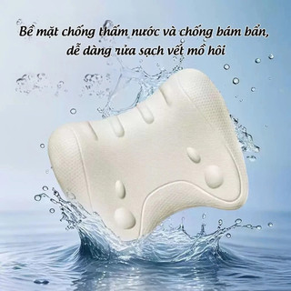 Gối Massage Cổ Công Thái Học Kéo Giãn Đốt Sống Cổ, Gối Giảm Đau Vai Gáy Thư Giãn Cơ Cổ Ngủ Ngon