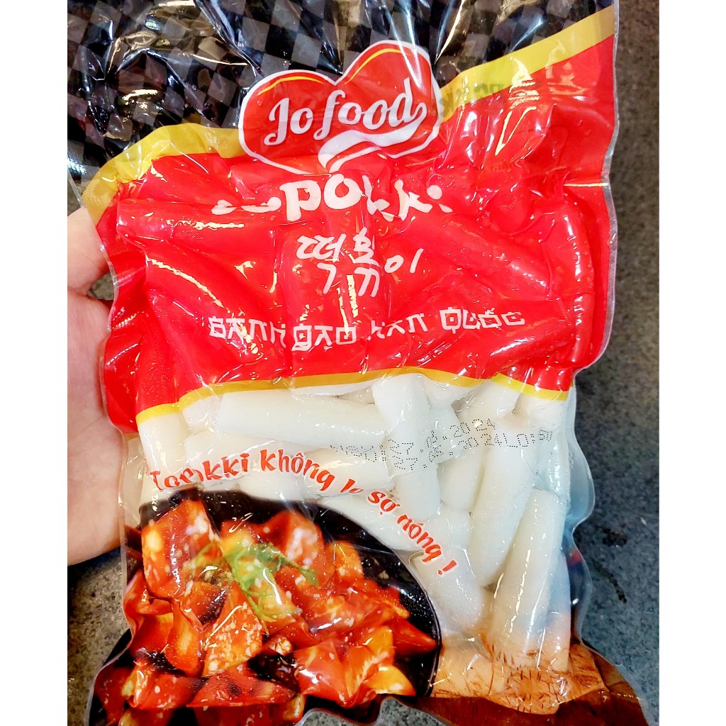 Bánh gạo Topokki Jofood kèm gia vị tuỳ chọn