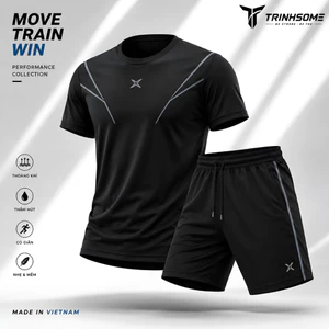 Bộ Quần Áo Thể Thao Nam TRINHSOME - Thiết Kế Trẻ Trung, Vải Thun Lạnh Bền Bỉ, Phù Hợp Tập Gym, Chạy Bộ, Đá Bóng (40-95kg