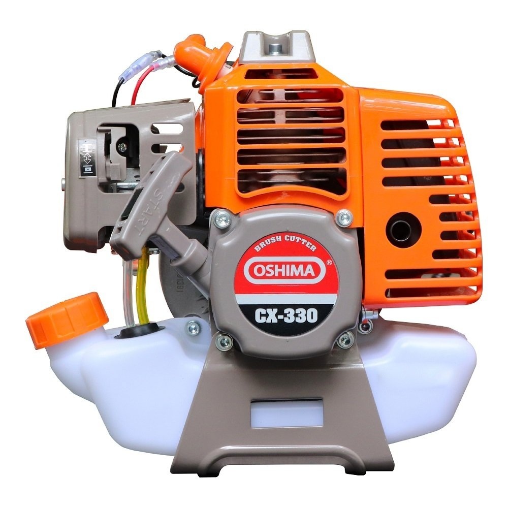 Máy cắt cỏ Oshima CX330 Tiết Kiệm 15% Nhiên Liệu, Cam-xám, Cần chết, 2 Thì 32.6cc 900W, BH 12 tháng