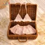 Đồ Bơi Bé Gái 2 Mảnh Bikini Màu Hồng Hoạ Tiết Hoa Thêu Nổi Dễ Thương Cho Bé Đi Biển - Liena’s Closet