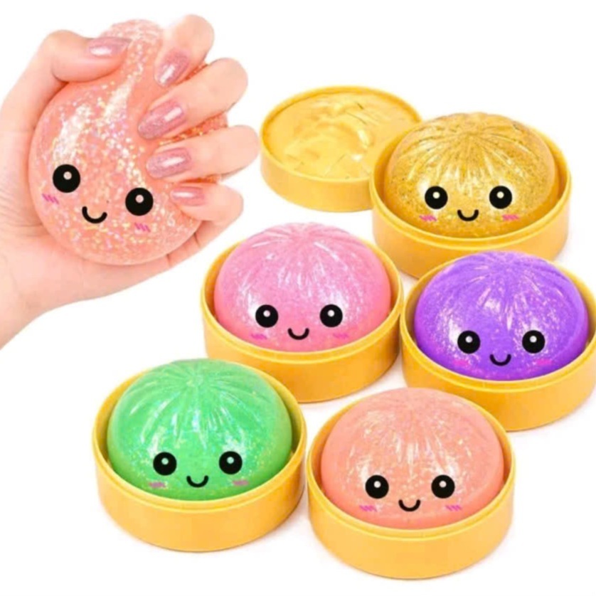 (Hottrend) bÁNH Bao Squishy Lấp Lánh - Blindbox Hộp Mù Bánh Bao Bóp ...