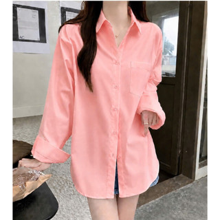 Áo Sơ Mi Bigsize Nữ Tay Dài Form Rộng Ulzzang Hàn Quốc Khoác Ngoài Vải Lụa Ít Nhăn SM20