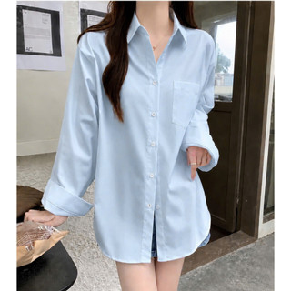 Áo sơ mi Bigsize nữ tay dài phồng bo gấu form rộng dành cho các bạn chubby SM20